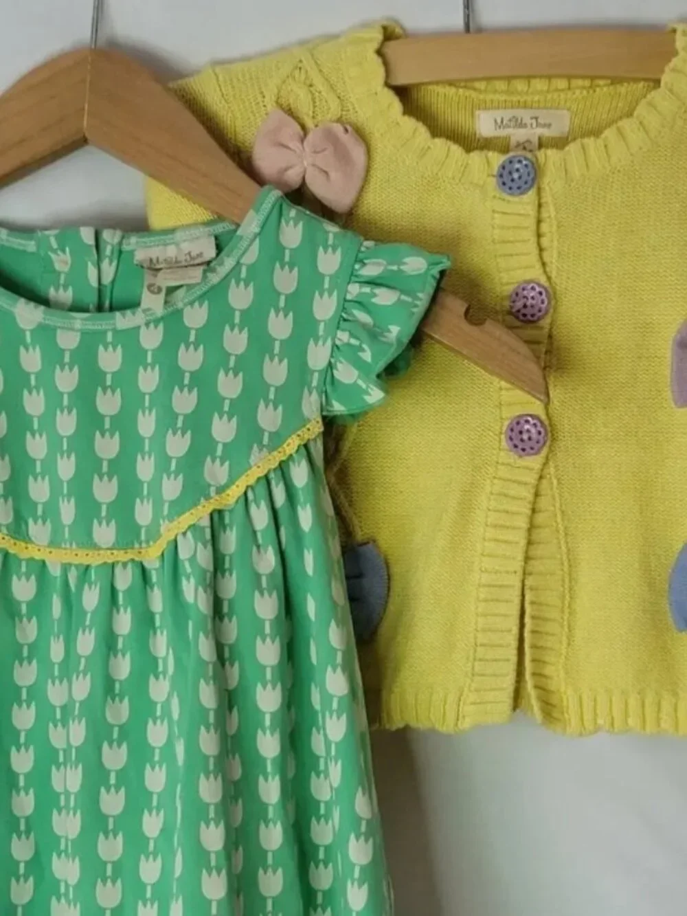 Matilda Jane- Girl's 2 piece dress and Cardigan spring set- size 4
